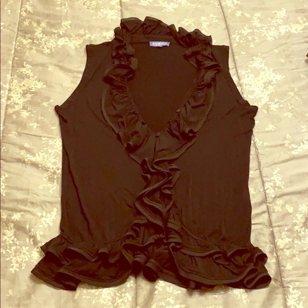 Black button up blouse